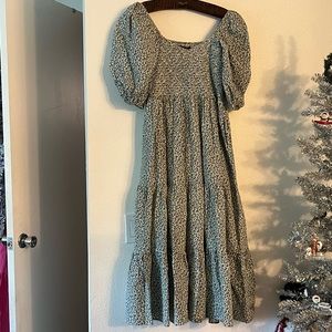 {OPT} Anthropologie Brand New Floral Seersucker Dress